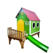 Portable cottage with slide funtoys.ir 1