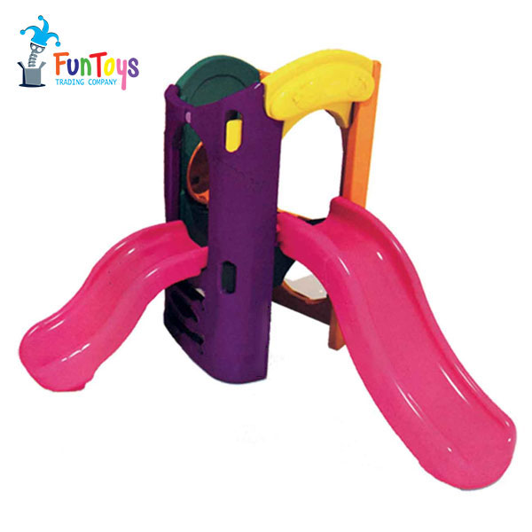 Single tower with two slides funtoys.ir 2 1